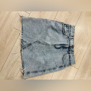 Dynamite Light Blue Denim with Gold Stitching